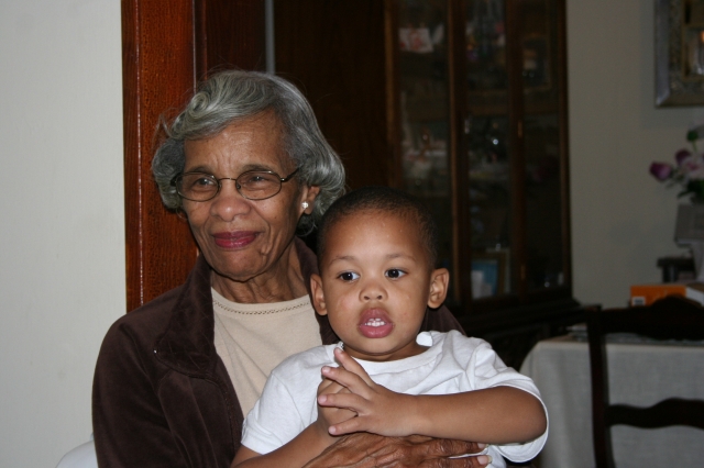 Mrs. Venola Tolbert (Walls-Johnson) & her Great Grandson Jeremy